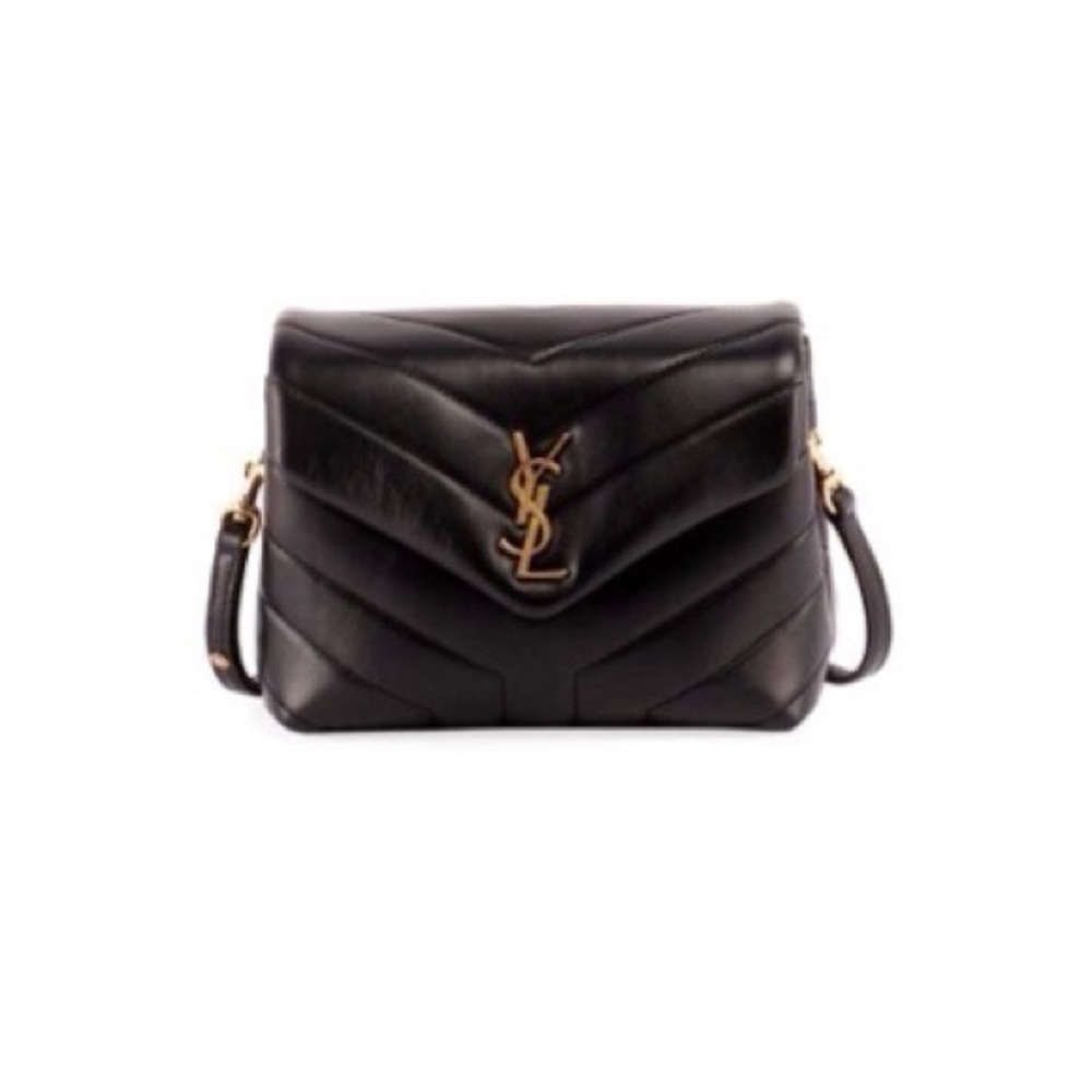 Authentic Saint Laurent  LOULOU TOY CROSSBODY IN MATELASSÉ LAMBSKIN - perfection